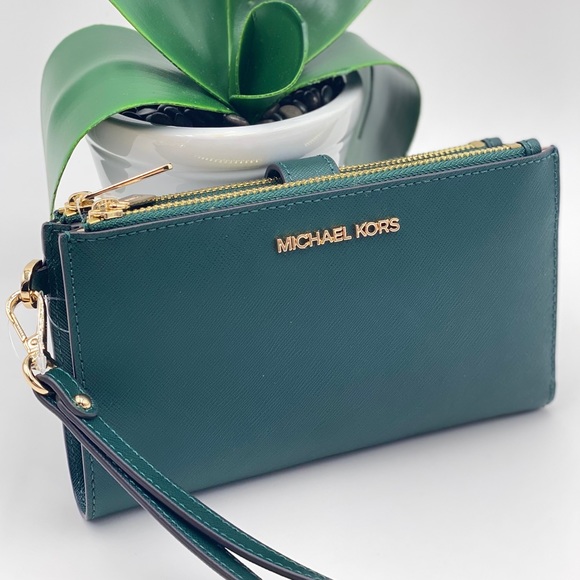 Michael Kors Handbags - Michael Kors Wallet Wristlet Wristlet Racing Green